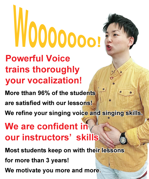 Powerful Voice Vocal School trains thoroughly your vocalization!